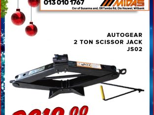Christmas Sale! Autogear 2 Ton Scissor Jack ONLY R219!