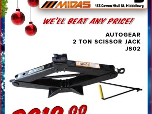 Christmas Sale! Autogear 2 Ton Scissor Jack ONLY R219!