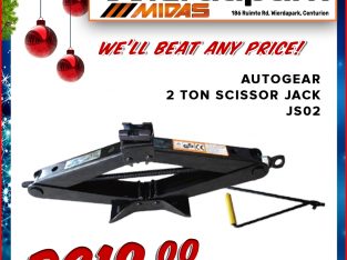 Christmas Sale! Autogear 2 Ton Scissor Jack ONLY R219!