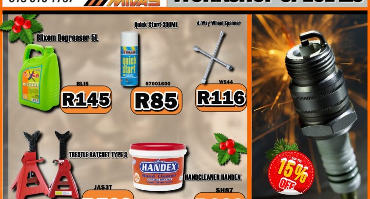 Discounter Midas Workshop Specials 1-15 December 2021
