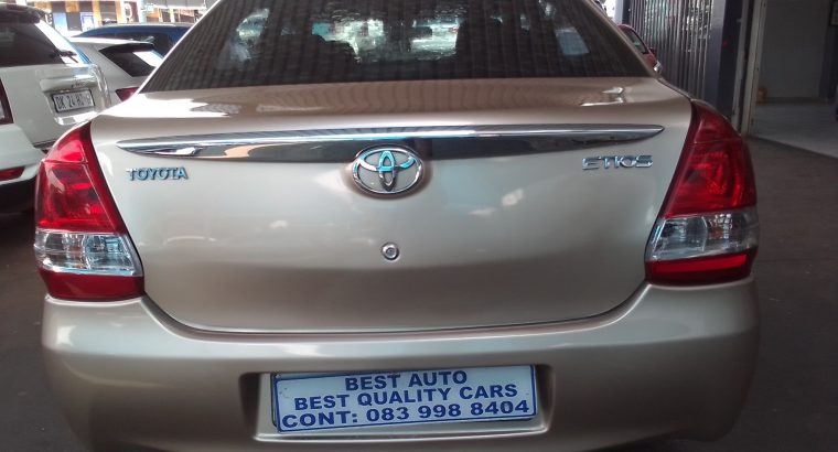 2015 Toyota Etios 1.5 Engine Capacity with Manuel Transmission, E