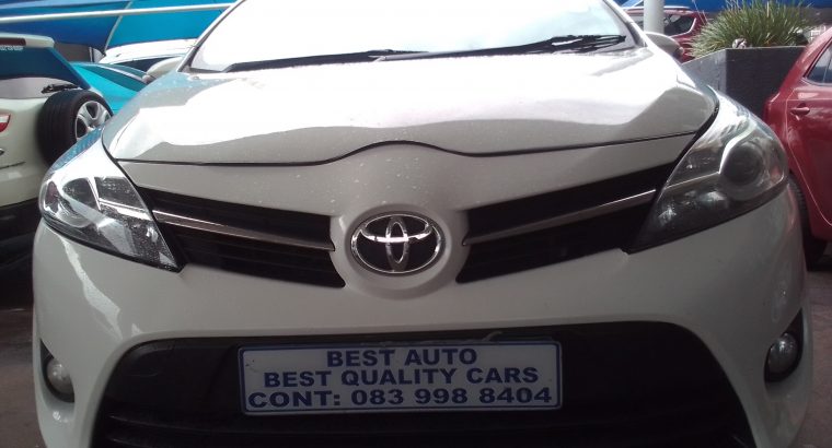 2013 Toyota Verso 1.8 Engine Capacity with Manuel Transmission, 5