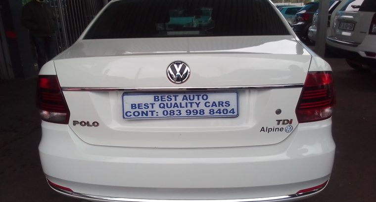 2016 VW Polo 6 TSI 1,6 Engine Capacity Sedan TDI with Manuel Tra