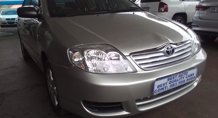 2005 Toyota Corolla 1.6 Engine Capacity with Automatic Transmissi