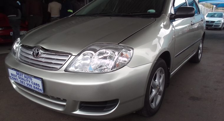 2005 Toyota Corolla 1.6 Engine Capacity with Automatic Transmissi