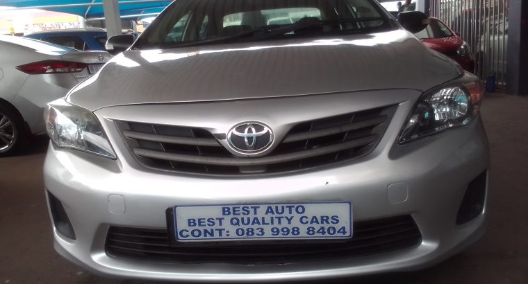 2012 Toyota Corolla 1.3 Engine Capacity with Manuel Transmission,