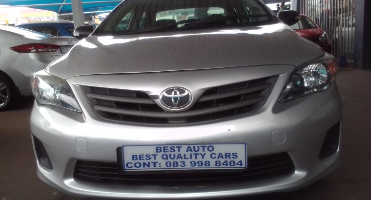 2012 Toyota Corolla 1.3 Engine Capacity with Manuel Transmission,