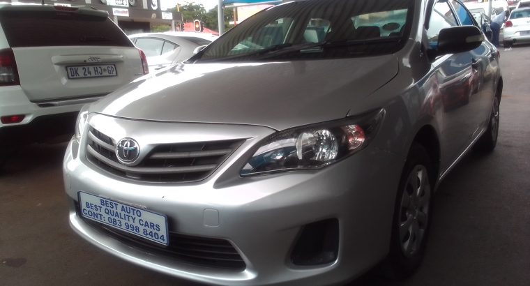 2012 Toyota Corolla 1.3 Engine Capacity with Manuel Transmission,