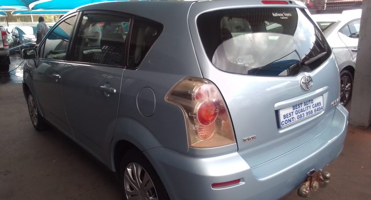 2007 Toyota Verso 1.6 Engine Capacity with Manuel Transmission, E