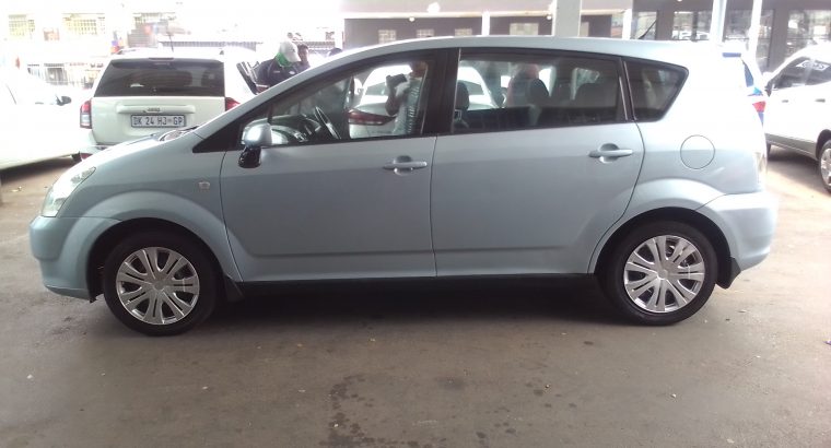 2007 Toyota Verso 1.6 Engine Capacity with Manuel Transmission, E
