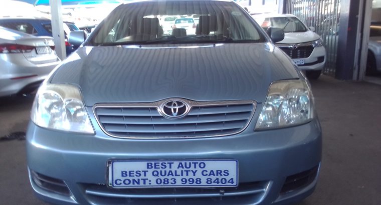 2007 Toyota Corolla 1.6 Engine Capacity with Automatic Transmissi