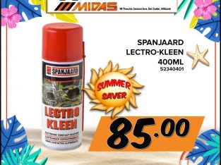 Spanjaard Lectro-Kleen 400ML ONLY R85 at Midas Witbank!