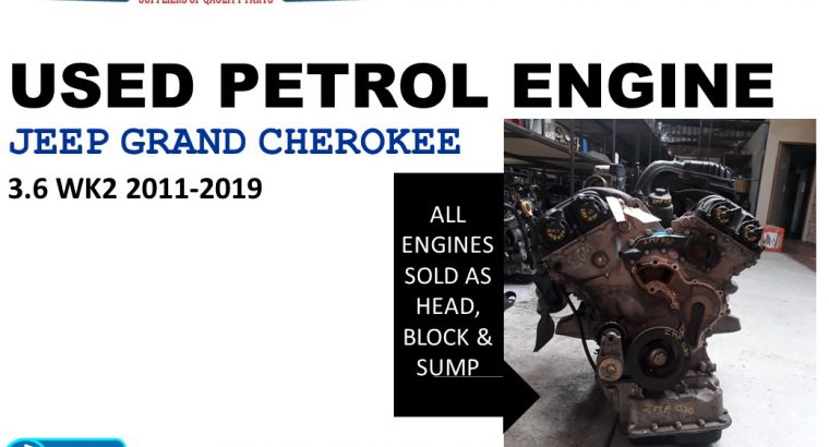 Jeep Grand Cherokee 3.6 WK2 V6 2011-19 used petrol engine