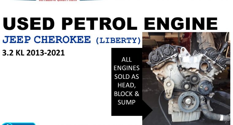 Jeep Cherokee 3.2 KL 2013-21 used petrol engine for sale
