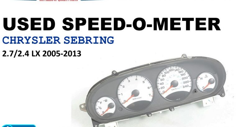 Chrysler Sebring 2.7/2.4 LX 2005-13 used speedometers for sale