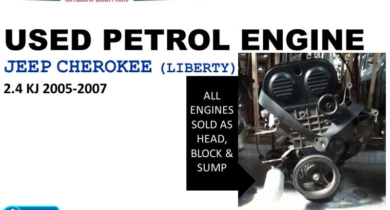 Jeep Cherokee 2.4 KJ 2002-07 used petrol engine for sale