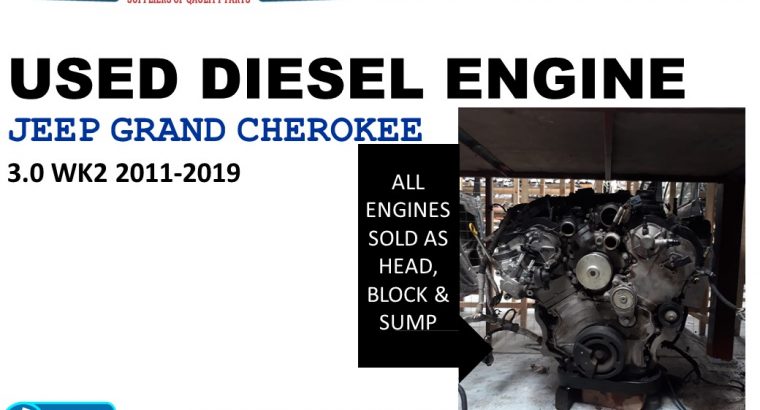 Jeep Grand Cherokee 3.0 WK2 V6 2011-19 used diesel engine