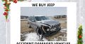 We buy Jeep accident damaged vehicles for used spares