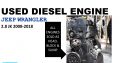 Jeep Wrangler 2.8 JK 2008-18 used diesel engine for sale