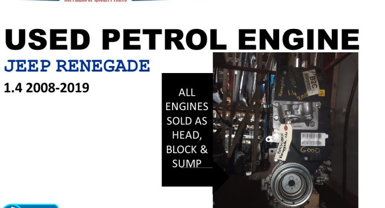 Jeep Renegade 1.4 2008-21 used petrol engine for sale