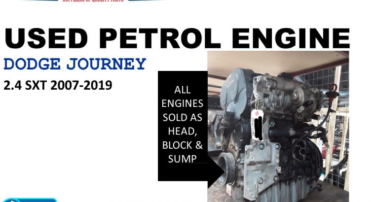 Dodge Journey 2.4 SXT 2007-19 used petrol engine for sale