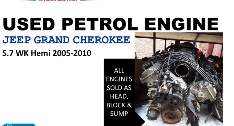 Jeep Grand Cherokee 5.7 V8 WK 2005-10 used petrol engine for sale