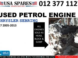 Chrysler Sebring 2.7 2005-13 used petrol engine for sale