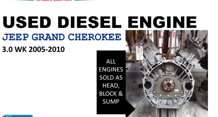 Jeep Grand Cherokee 3.0 WK 2005-10 used diesel engine for sale