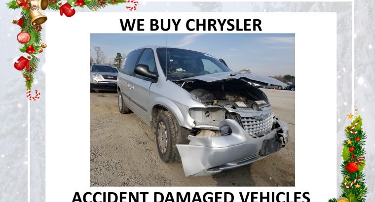 We buy Dodge accident damaged vehicles for used spares