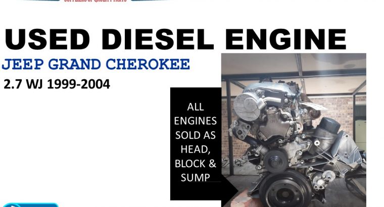 Jeep Grand Cherokee 2.7 WJ 1999-04 used diesel engine for sale