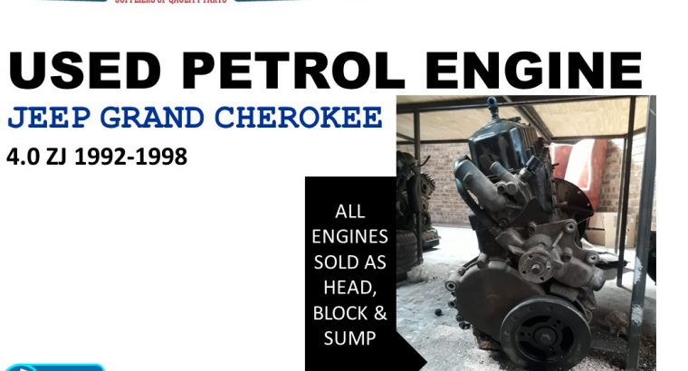 Jeep Grand Cherokee 4.0 ZJ 1992-98 used petrol engine for sale