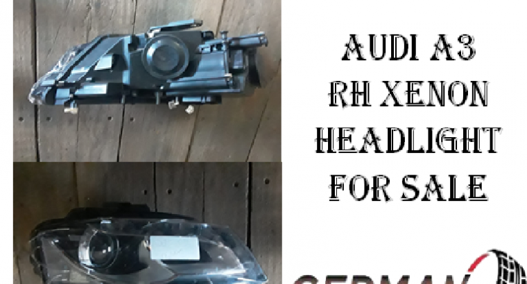 Audi A3 RH xenon headlight for sale