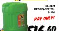Blixem Degreaser 20L ONLY R516.60 at Hendrina Spares!