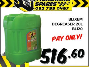 Blixem Degreaser 20L ONLY R516.60 at Hendrina Spares!