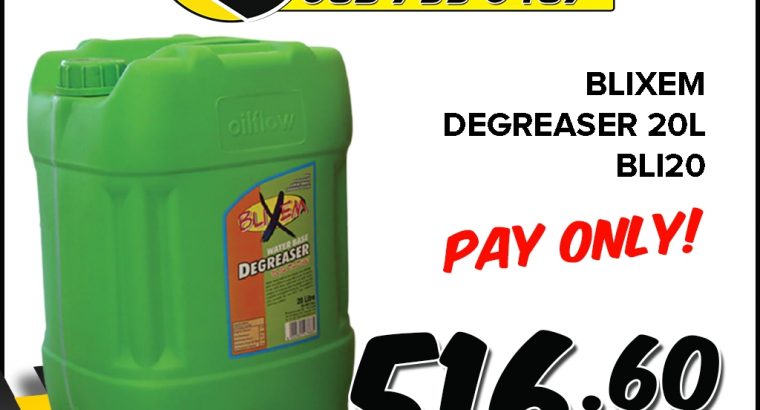 Blixem Degreaser 20L ONLY R516.60 at Hendrina Spares!