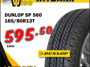 Get Dunlop SP 560 165/80R13T Tyre from ONLY R595.50 each!