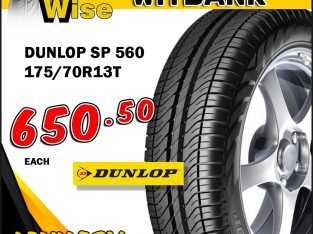 Get Dunlop SP 560 175/70R13T from ONLY R650.50 each.
