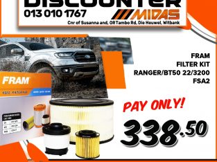 Fram Filter Kit Ranger/BT50 22/3200 ONLY R338.50!