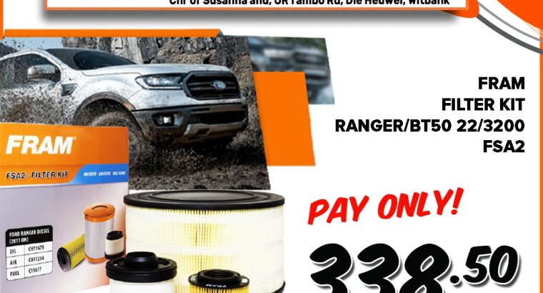 Fram Filter Kit Ranger/BT50 22/3200 ONLY R338.50!
