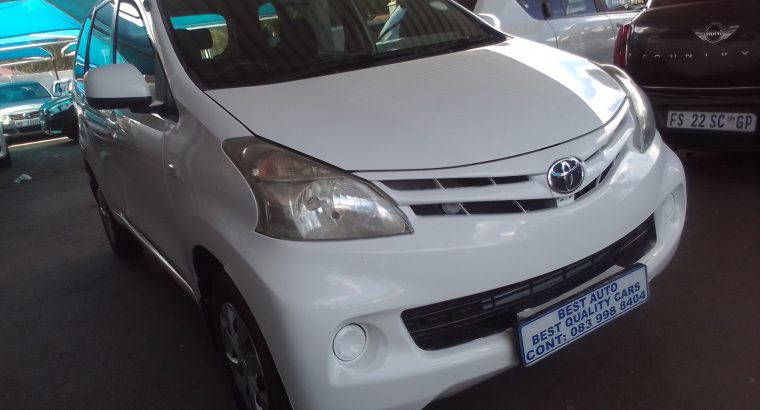 2013 Toyota Avanza 1.5 Engine Capacity with Manuel Transmission,