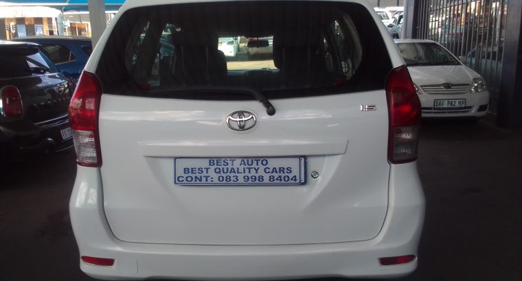 2013 Toyota Avanza 1.5 Engine Capacity with Manuel Transmission,