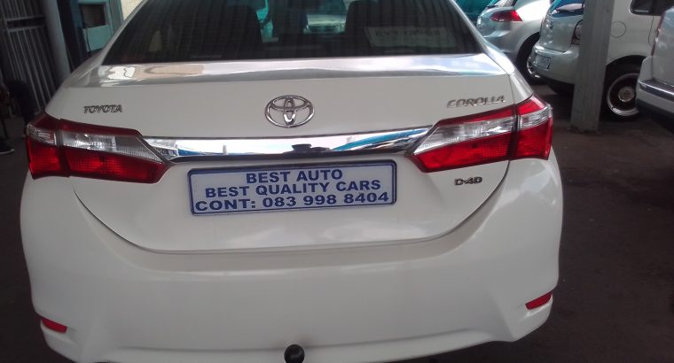 2016 Toyota Corolla 2.0 Engine Capacity D4D Prestige with Manuel