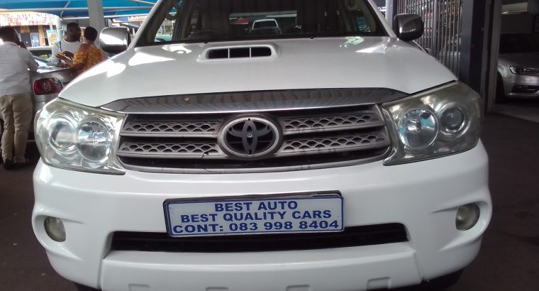 2011 Toyota Fortune 3.0 Engine Capacity D4D with Manuel Transmiss