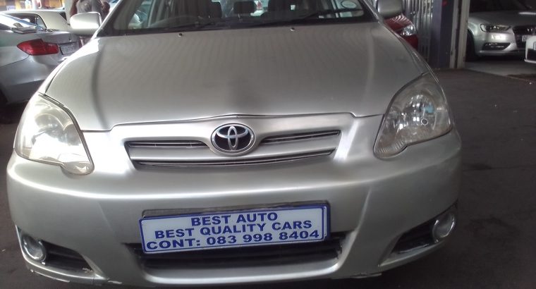 2004 Toyota Runx 1.6 Engine Capacity with Manuel Transmission, El
