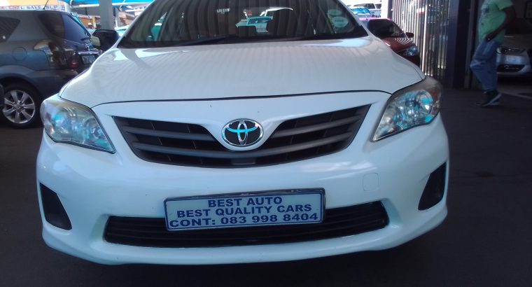 2013 Toyota Corolla 1.6 Engine Capacity Professional with Manuel