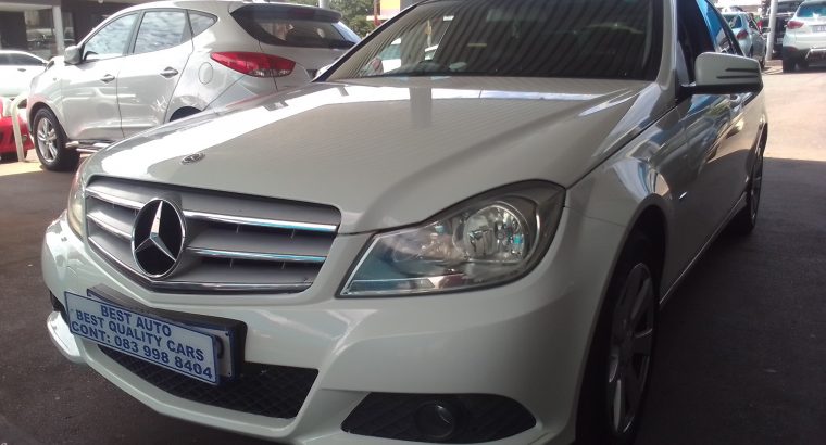 2011 Mercedes Benz C-180 Engine Capacity with Automatic Transmiss
