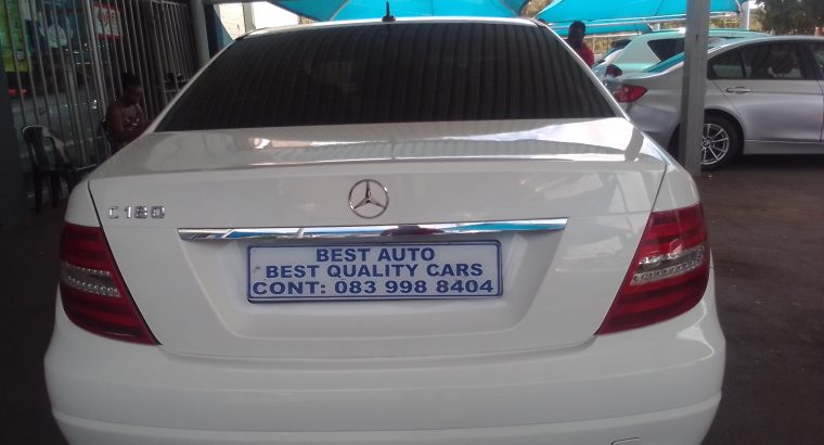 2011 Mercedes Benz C-180 Engine Capacity with Automatic Transmiss