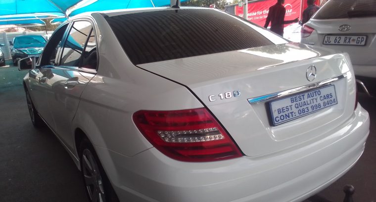 2011 Mercedes Benz C-180 Engine Capacity with Automatic Transmiss