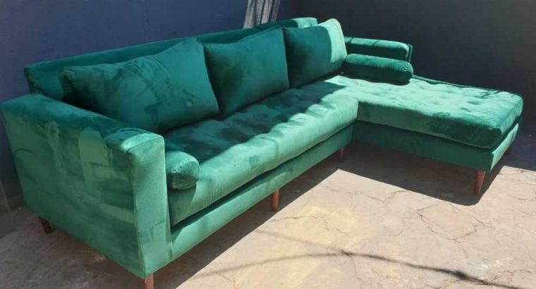 L shaped Couches with cushions