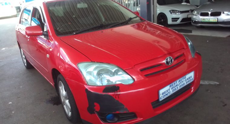 2006 Toyota Runx 1.6 Engine Capacity with Manuel Transmission, E